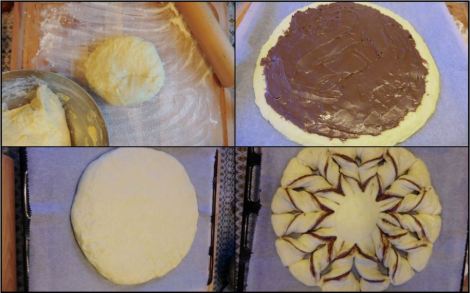 How to make flower chocolate bread bread